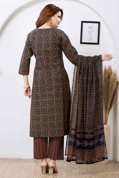 Designer Straight Kurta Set with Palazzo