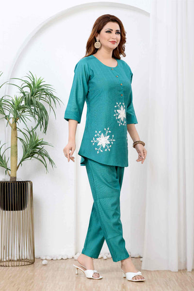 Zariya Teal Nova Fusion Set