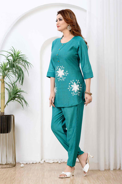 Zariya Teal Nova Fusion Set